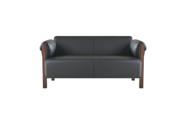 Seating furniture 3-seater 2-seater couch sofas leather sofa set armchair black