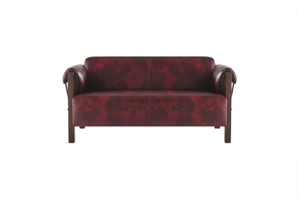 Sofa set 2-seater armchair leather sofas complete leather wood modern soft