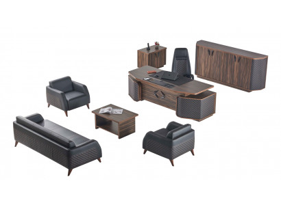 Desk sofas complete study set office furniture suite
