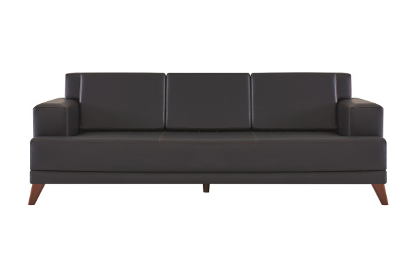 Sofa sets 3-seater sofas armchairs black leather sofas modern leather wood