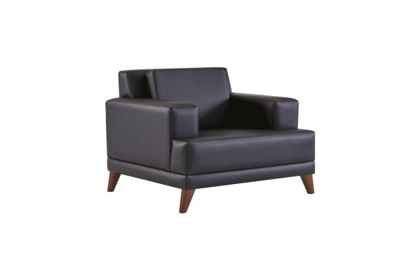 Sofa sets 3-seater sofas armchairs black leather sofas modern leather wood