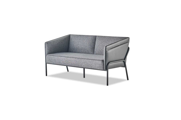 Complete set of leather sofas 3-seater 2-seater armchair grey sofa set textile