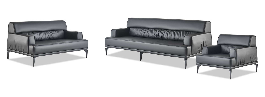Leather sofas black sofa set 3-seater 2-seater armchair modern couch leather