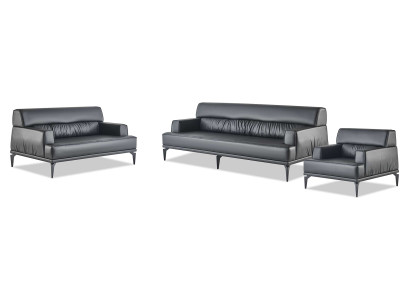 Leather sofas black sofa set 3-seater 2-seater armchair modern couch leather