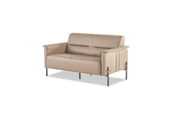 Complete modern sofa set 3-seater 2-seater armchair beige leather sofa wood