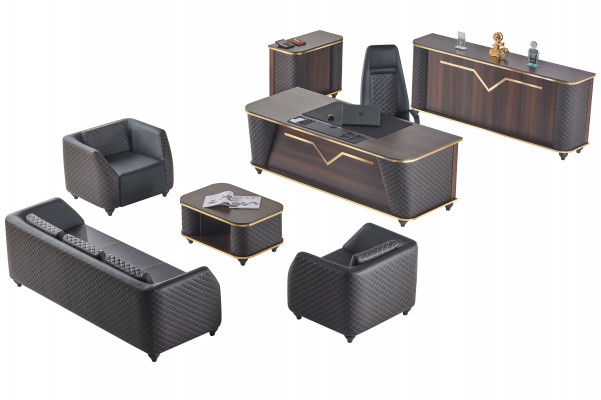 Home office set complete desk sideboard sofas furnishing office