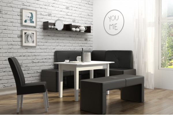Corner bench leather kitchen bench seat bench leather bench COLOR CHOICE custom-made DESIRED SIZE