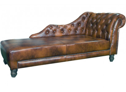 Chesterfield chaise lounges leather chaise textile fabric sofa relax