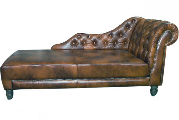 Chesterfield chaise lounges leather chaise textile fabric sofa relax