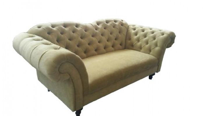 Chesterfield velvet fabric textile sofa couch upholstery 3-seat classic sofas new