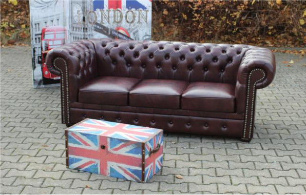 Chesterfield Sofa Couch Upholstery 3 Seat Classic Couch Set New