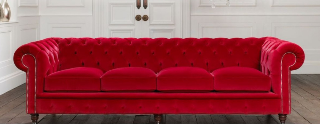 Chesterfield Big Sofa Couch Fabric Velvet Upholstery Sofas 4 Seater XXL Couches New