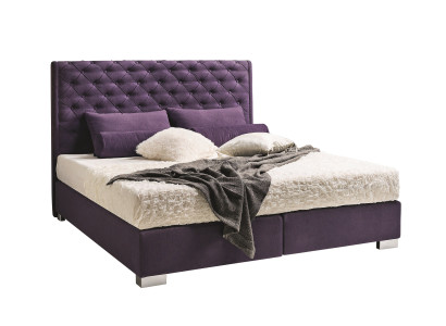 Design upholstered bed beds leather double hotel marriage bedroom box spring box new