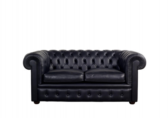 Chesterfield Sofa Couch Upholstery Sofas Classic 2-Seater Leather Seat Schaffhau