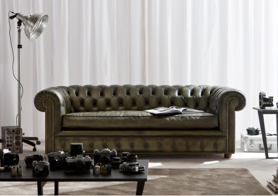 Chesterfield Sofa Couch Upholstery Suite 3-Seater Sofas Classic New Richmond