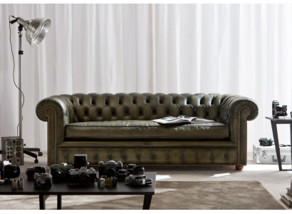 Chesterfield Sofa Couch Upholstery Suite 3-Seater Sofas Classic New Richmond
