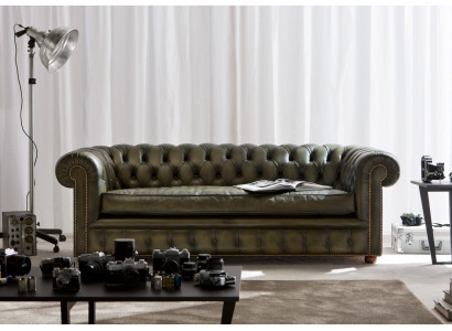 Chesterfield Sofa Couch Upholstery Suite 3-Seater Sofas Classic New Richmond