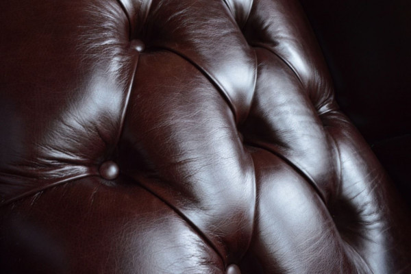 Wingback armchair armchair TV design upholstery sofa couch Chesterfield leather new 348