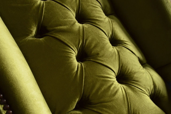 Wingback armchair armchair TV design upholstered sofa couch Chesterfield textile new 343