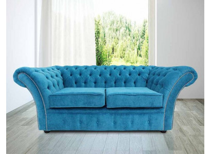 Chesterfield Sofa Couch Upholstered Sofas Classic 2-Seater Leather Fabric Winchester