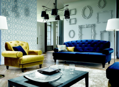 Classic Design Sofa Set 3+1 Sofa Couch Upholstered Chesterfield Sofa Set New