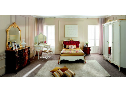 Italian furniture luxury bed Swarovski crystal stones baroque bed frames