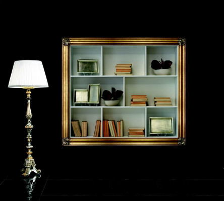 Wall shelf shelf bookcase bookshelf living room wall luxury