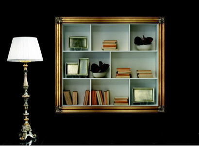 Wall shelf shelf bookcase bookshelf living room wall luxury