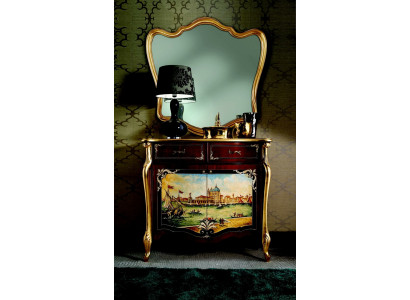 Italian chest sideboard hand-painted cabinet luxury sideboard Italian wood