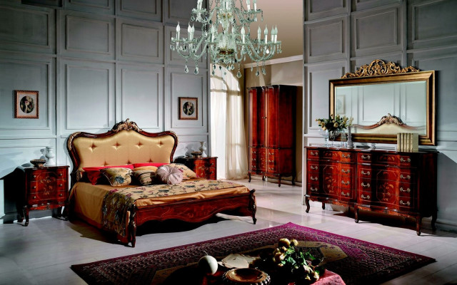 Classic Chesterfield bed furniture Swarovski stones double upholstered beds