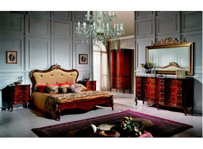 Classic Chesterfield bed furniture Swarovski stones double upholstered beds