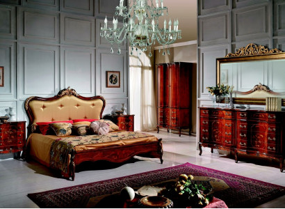 Classic Chesterfield bed furniture Swarovski stones double upholstered beds