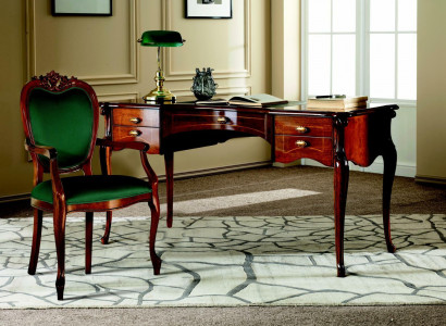 Baroque Rococo Desk Table 2-piece Set Italian Furniture