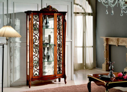Classic display cabinet design cabinets shelves glass cabinet Italian furniture new