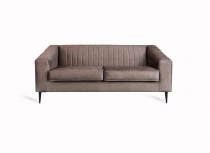 Sofa 2 Seater Brown Sofas Seat Living Room Modern Design Upholstery Fabric Elegant
