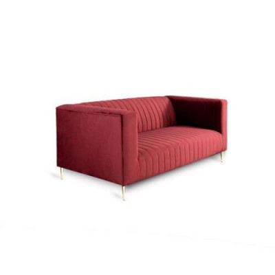 Sofa 2-Seater Pink Living Room Modern Design Luxury Wood Furniture Upholstery Fabric New