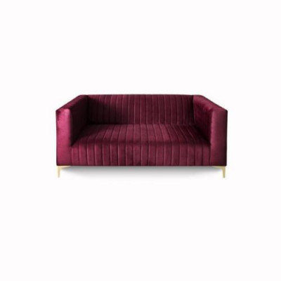 Stylish ultra-comfortable 2-seater sofa in purple becomes a bright accent in your interior.