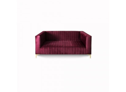 Stylish ultra-comfortable 2-seater sofa in purple becomes a bright accent in your interior.