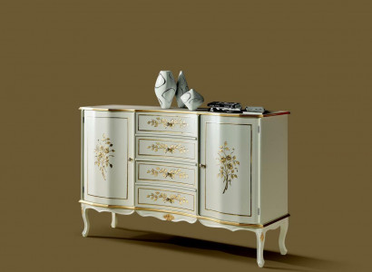 Luxury chest cabinet Italian wood furniture design sideboard console
