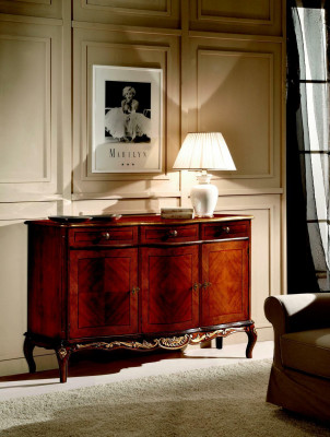 Luxury Italian wooden furniture dresser Italian living room