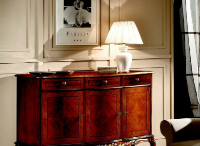 Luxury Italian wooden furniture dresser Italian living room