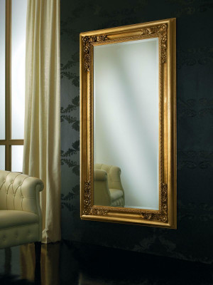 Modern large mirror wall mirror real wood frame hanging mirror luxury furniture new