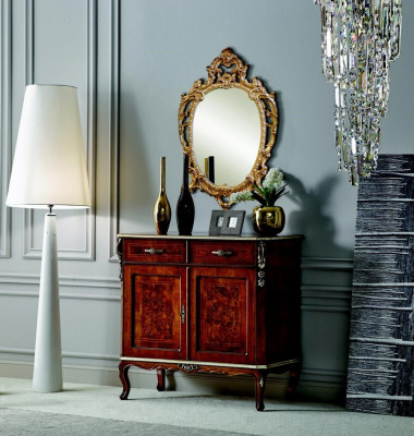 Designer Wood Italian Furniture Design Furniture Style Baroque 2-Piece Chest of Drawers