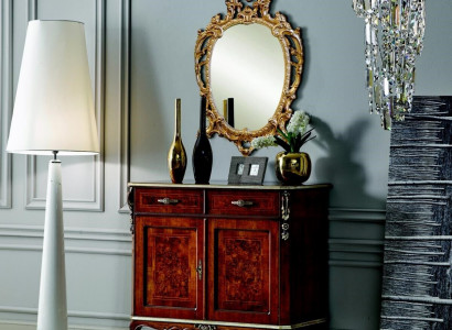 Designer Wood Italian Furniture Design Furniture Style Baroque 2-Piece Chest of Drawers