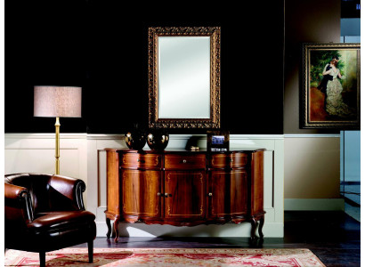 Elegant wooden luxury Italian furniture 2-piece set furniture style baroque chest of drawers