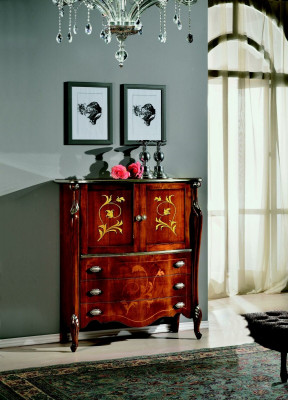 Furniture Wood Style Baroque Chic Cabinet Dresser Cabinets Designer Italian