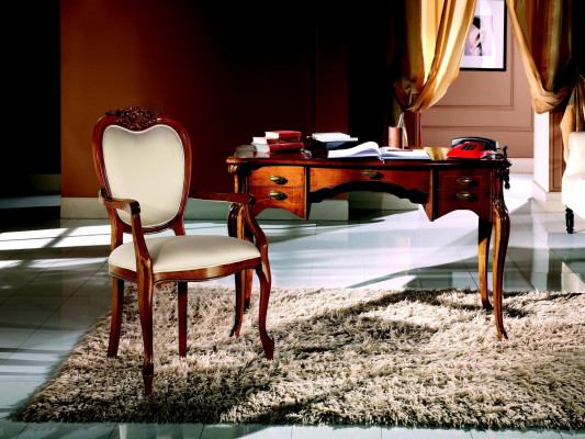 Wood furniture luxury office 2-piece set desk chair Italian luxury
