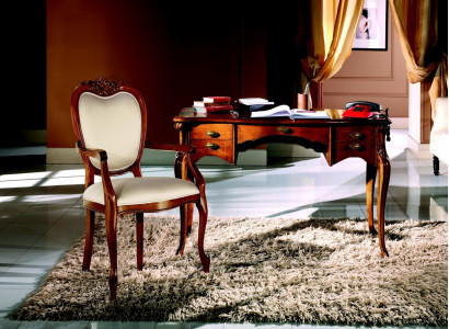 Wood furniture luxury office 2-piece set desk chair Italian luxury