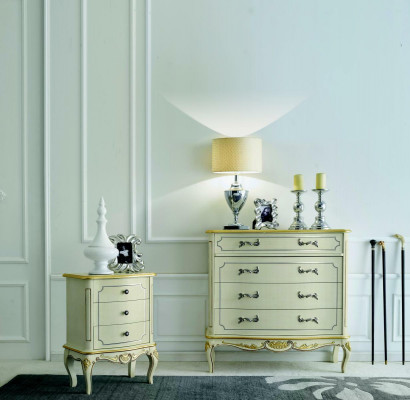 Design furniture style classic luxury XXL dresser white wood luxury Italian