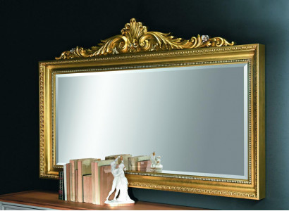 Mirror Wall Mirror Baroque Rococo Hallway Living Room Bathroom Wood Glass Design SP6300